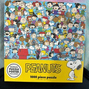 Peanuts - Cast of Characters - 1000 Piece Puzzle with Poster